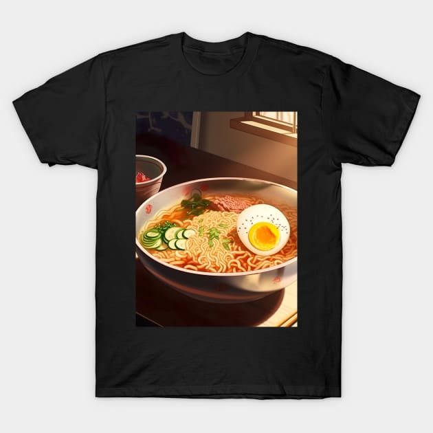 Delicous Japanese Food Ramen Noodles - Anime Wallpaper T-Shirt by KAIGAME Art